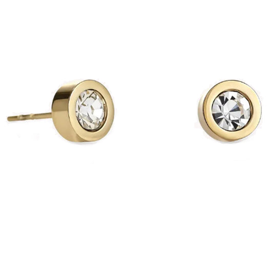 Coeur De Lion Crystal & Gold Crystal Stud Earrings 0228/21-1816