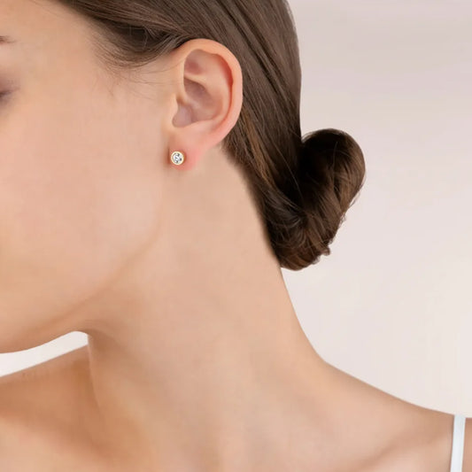Coeur De Lion Crystal & Gold Crystal Stud Earrings 0228/21-1816
