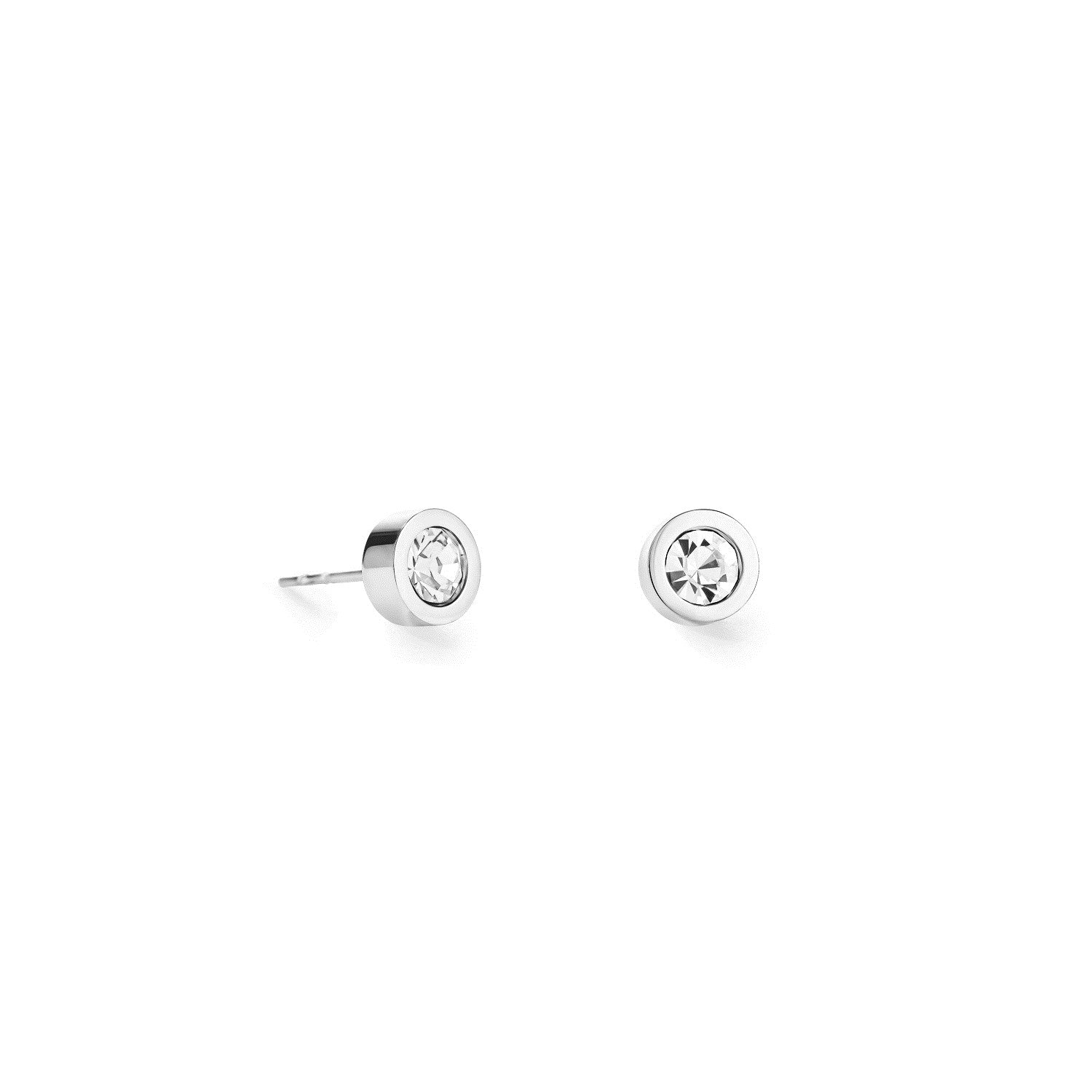 Coeur De Lion Crystal Silver Earrings