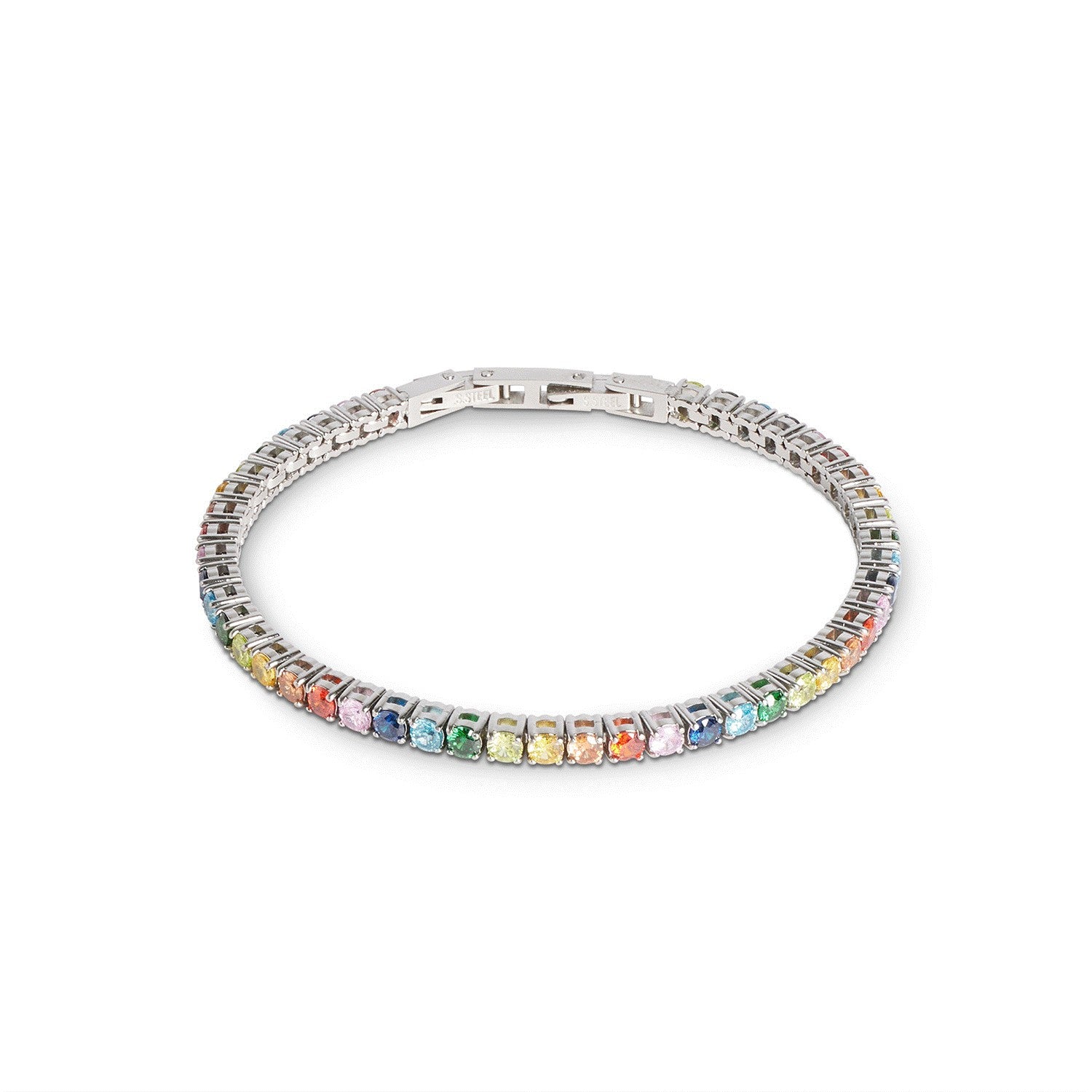 Coeur De Lion Tennis Bracelet Multi-Silver