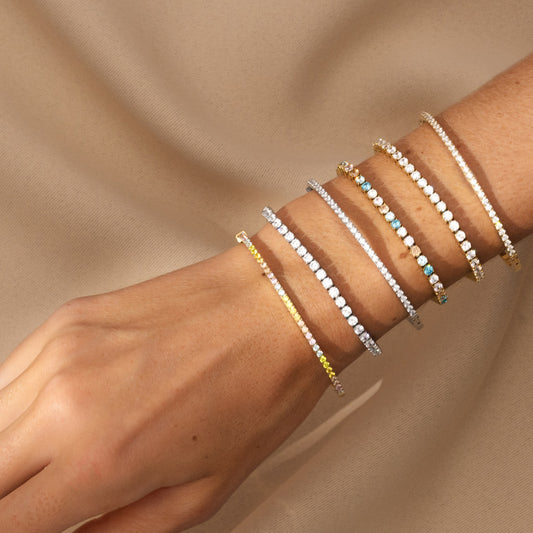 Coeur De Lion Tennis Multicolour-Silver Bracelet 0600/30-1517
