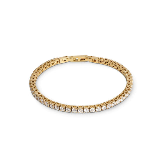 Coeur De Lion Tennis Bracelet Gold-Crystal