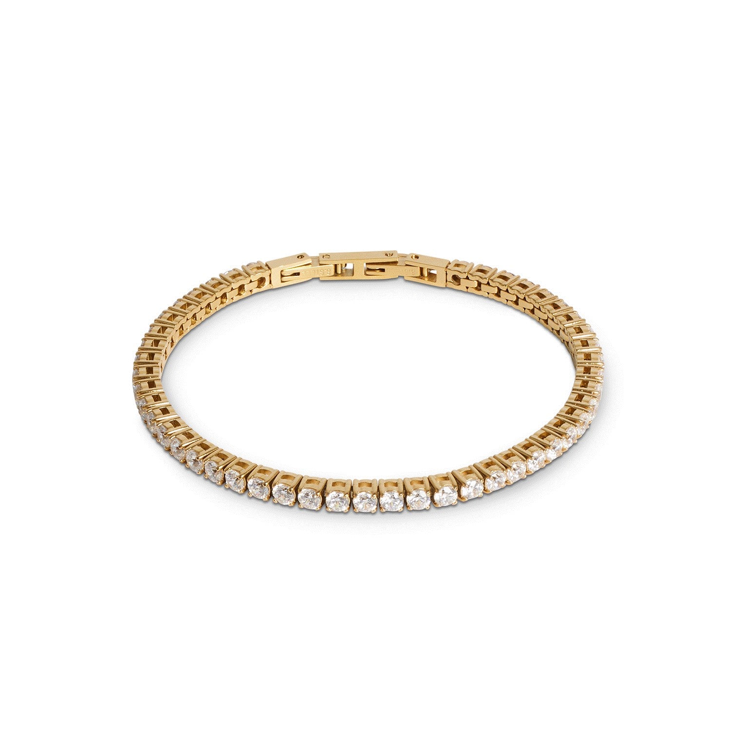 Coeur De Lion Tennis Bracelet Gold-Crystal