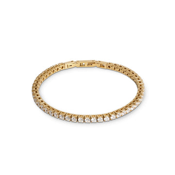 Coeur De Lion Tennis Bracelet Gold-Crystal