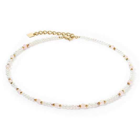 Coeur De Lion Fresh Water Pearl/Rose Quartz Necklace