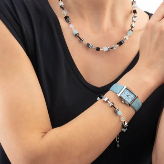 Coeur De Lion GeoCUBE Iconic Bracelet Ice Serenity silver 2838/30-2027