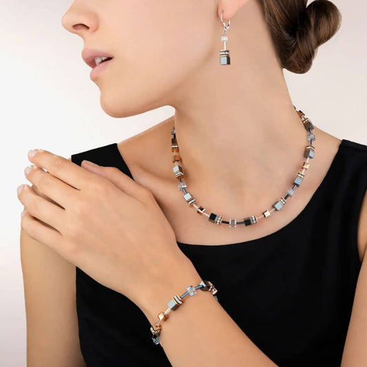 Coeur De Lion GeoCUBE Grey-Rose Bracelet 4015/30-0730