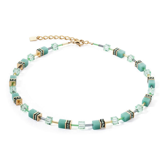 Cdl Iconic Mono Gold-Green Necklace