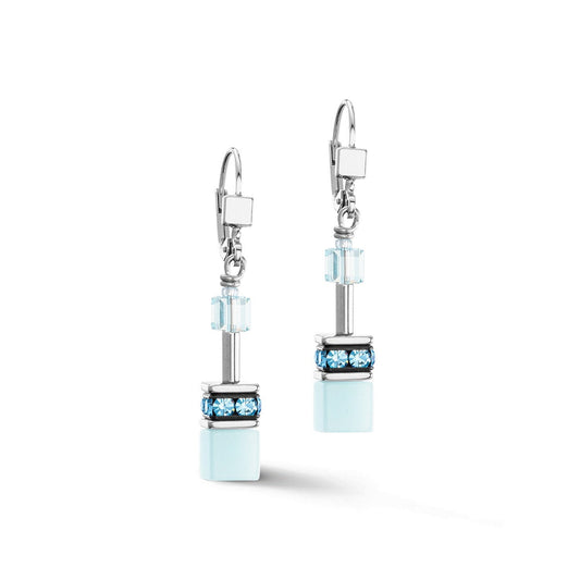 CDL ICONIC MONO ICE BLUE EARRING