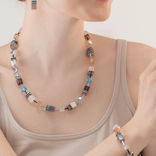 Coeur De Lion Precious Aqua-Beige Necklace 4505/10-2010