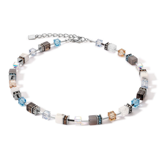 Coeur De Lion Precious Aqua-Beige Necklace