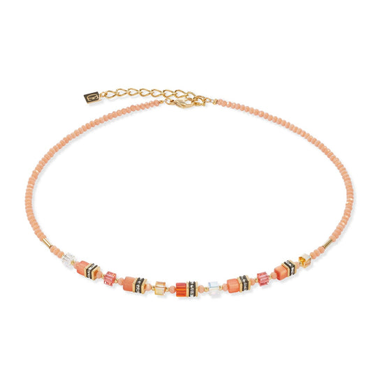 CDL MINI CUBES ORANGE NECKLACE