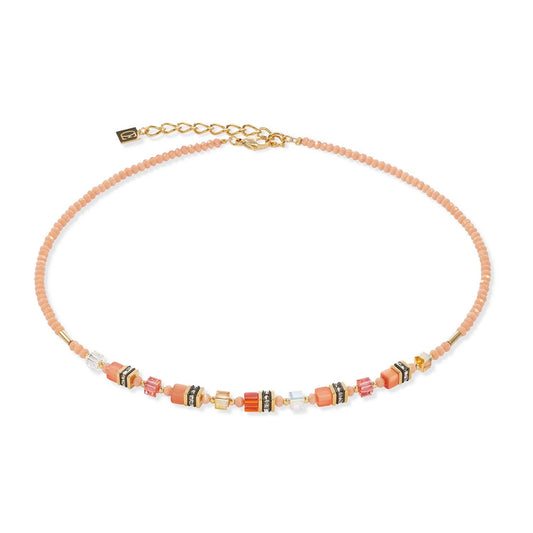 CDL MINI CUBES ORANGE NECKLACE