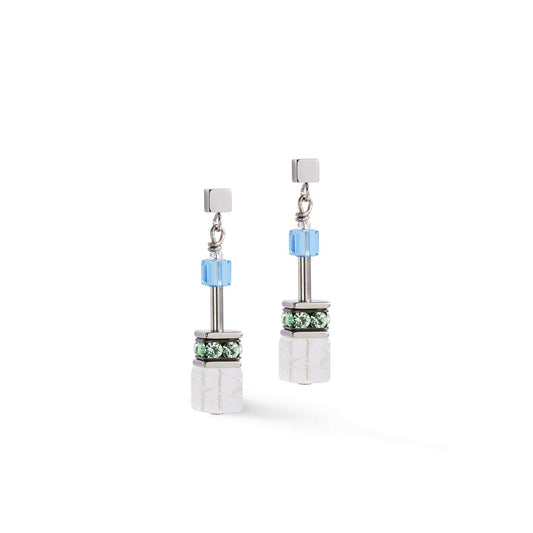 CDL ICONIC PRECIOUS AQUA-GREEN EARRING