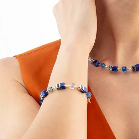 Coeur De Lion GeoCUBE Iconic Precious Blue Bracelet 4905/30-0700