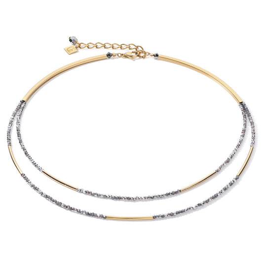 Coeur De Lion Necklace Gold-Silver