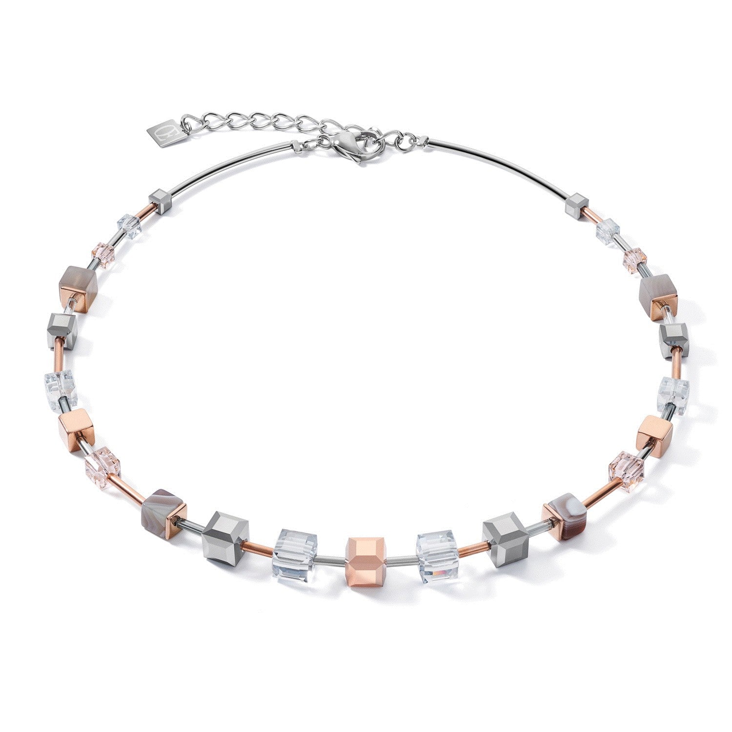 Coeur De Lion Necklace Rosegold-Silver