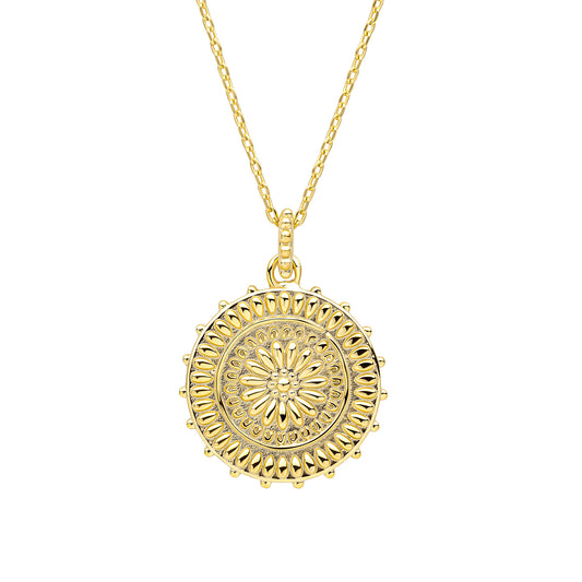 Laura Ashley Gold Plated Katya Sunflowers Necklace N4671