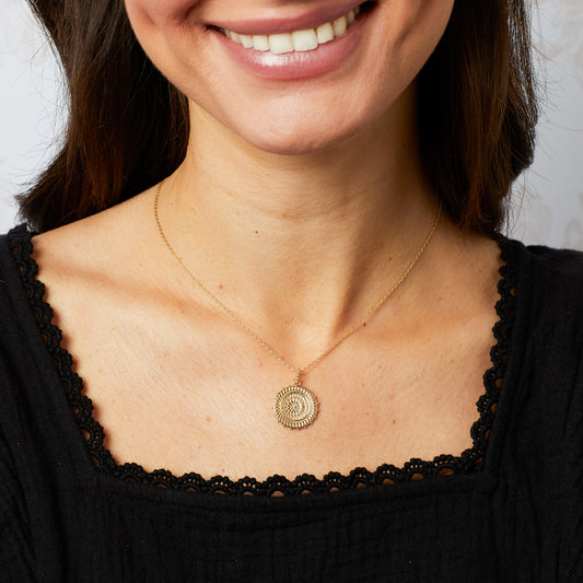 Laura Ashley Gold Plated Katya Sunflowers Necklace N4671