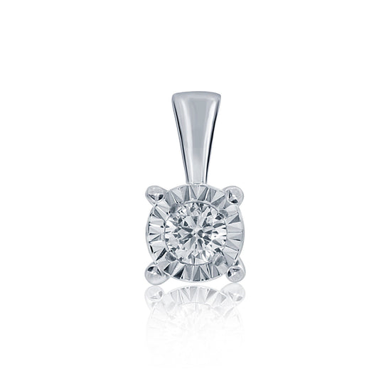 9W 0.05CT ILLUSION DIAMOND PENDANT