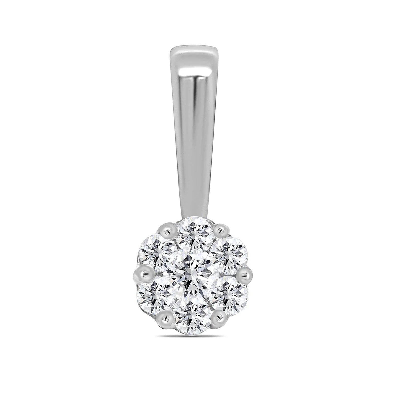 Platinum Diamond Cluster Pendant – Bullens Jewellers