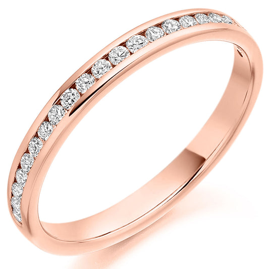 18R/G DIA CHAN SET 0.25CT G/HSI ET RING