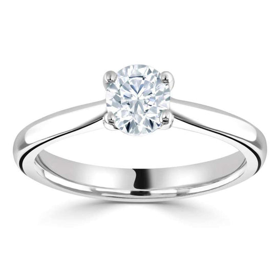 PLT DIAMOND 0.24CT DVS2 CLAW SET SOLITAIRE RING