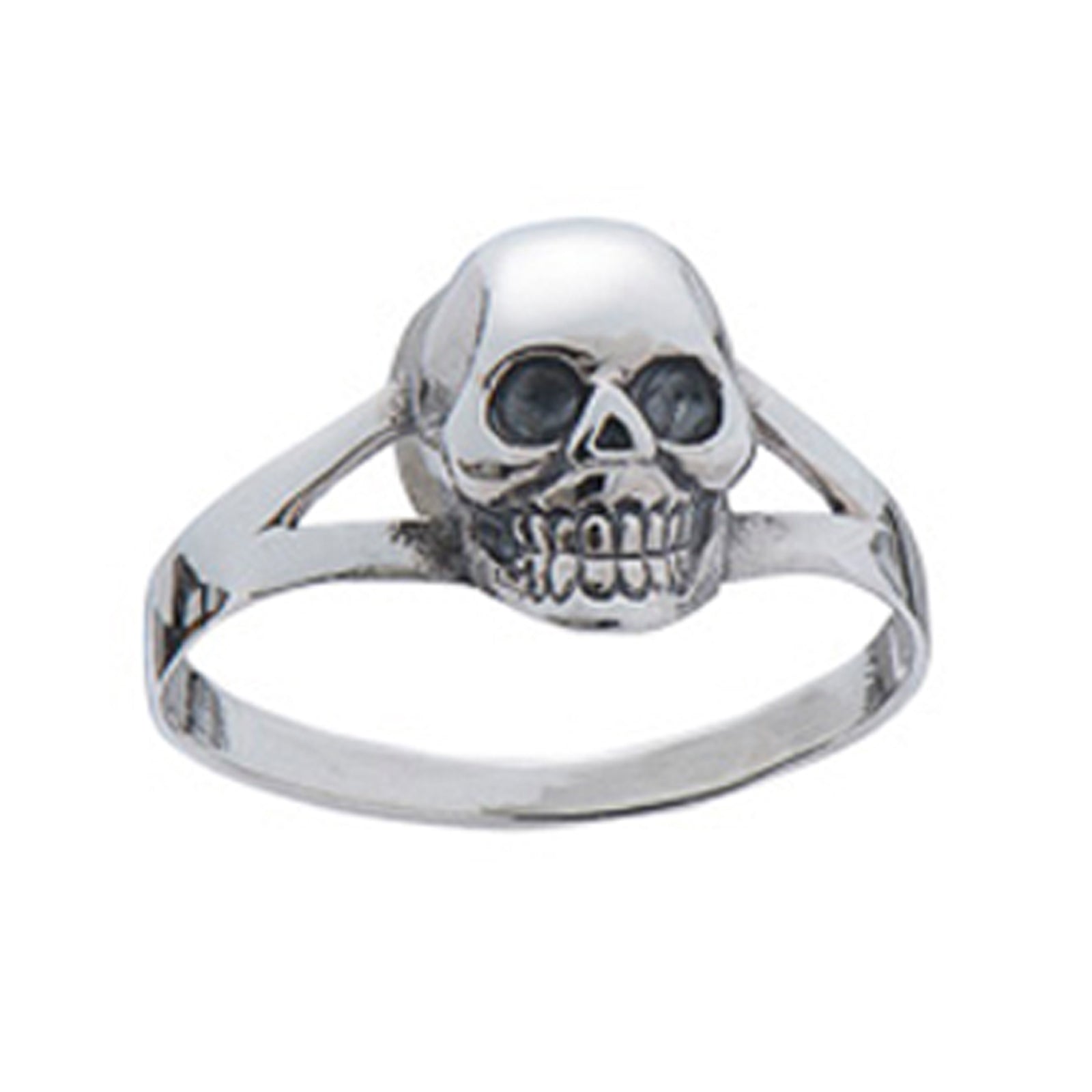 SIL SKULL RING