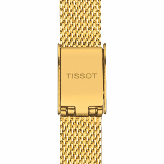 Tissot Ladies Lovely Square Dial Gold Tone Quartz Watch T058.109.33.031.00