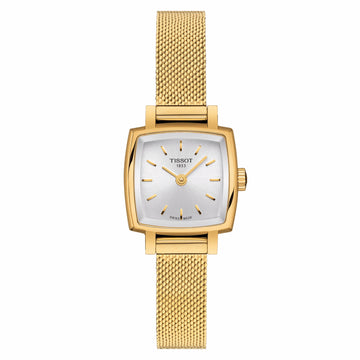 Tissot Ladies Lovely Square Dial Gold Tone Quartz Watch T058.109.33.031.00