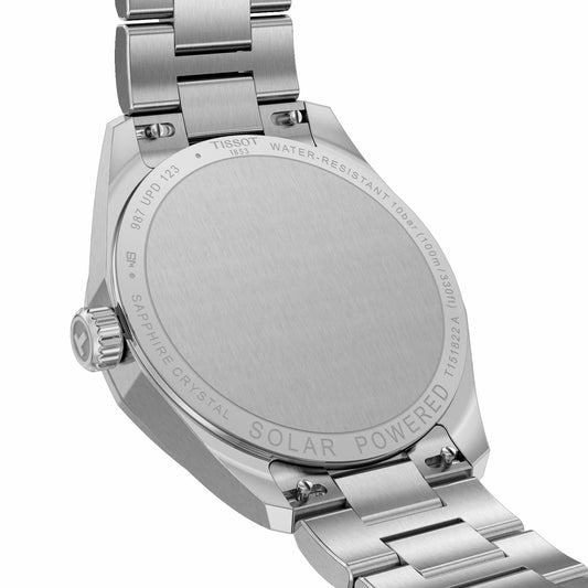 Tissot Midsize PRC 100 34mm Ice Blue Dial Solar Powered Watch T1518221135100