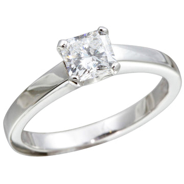 Platinum Diamond 0.77ct Radiant Cut 4 Claw Solitaire Ring