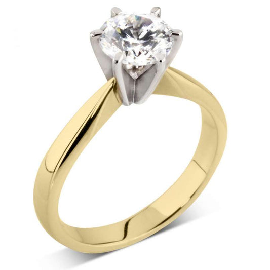 18ct Yellow Gold Diamond 0.50ct Round Brilliant Cut Solitaire Ring