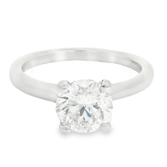 Platinum Laboratory Grown Diamond 1.58ct Brilliant Cut Solitaire Ring