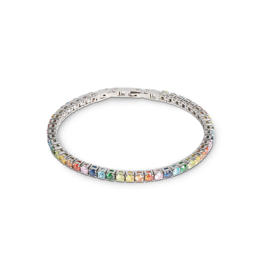 Coeur De Lion Tennis Bracelet Multi-Silver