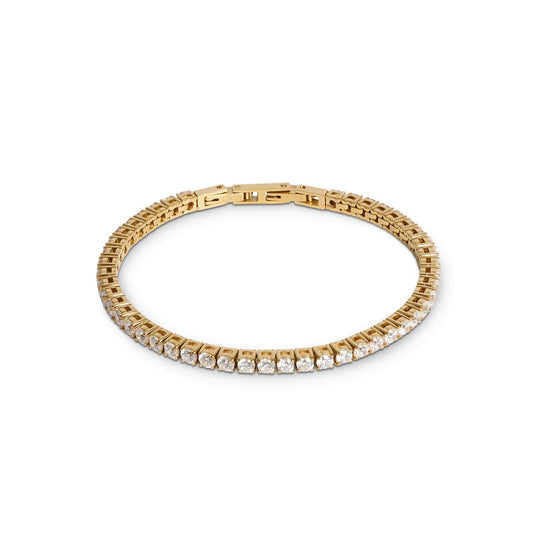 Coeur De Lion Tennis Bracelet Gold-Crystal