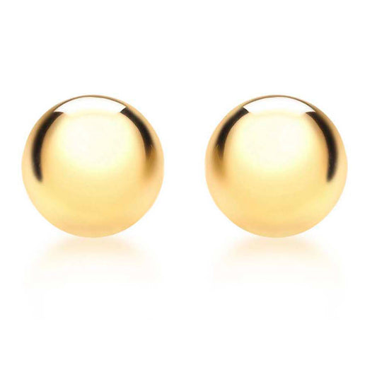 9ct Yellow Gold 4mm  Ball Stud Earrings