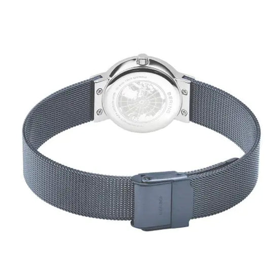 Bering Ladies Blue Mother Of Pearl Dial and Bracelet Quartz Watch 12927-307