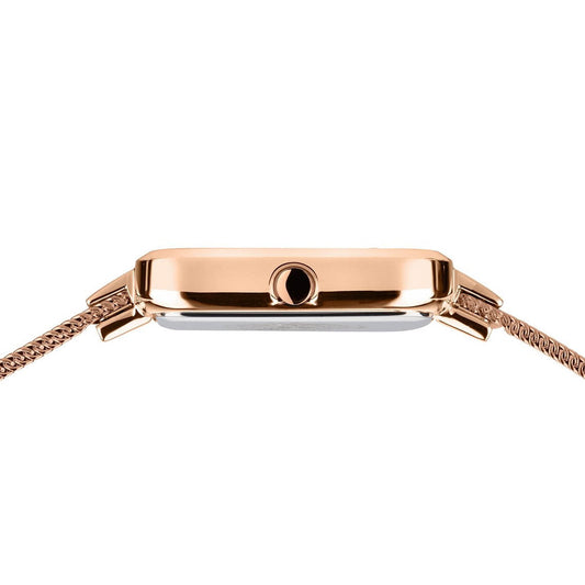 Bering Ladies Rose Gold Malachite Dial Quartz Watch 14520-368