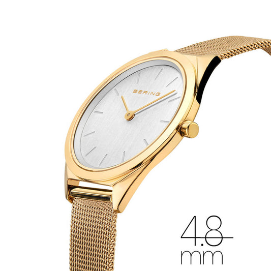 Bering Unisex Ultra Slim Gone Tone Quartz Watch 17031-333