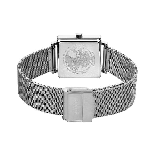 Bering Ladies Classic Square White Dial Quartz Watch 18226-004