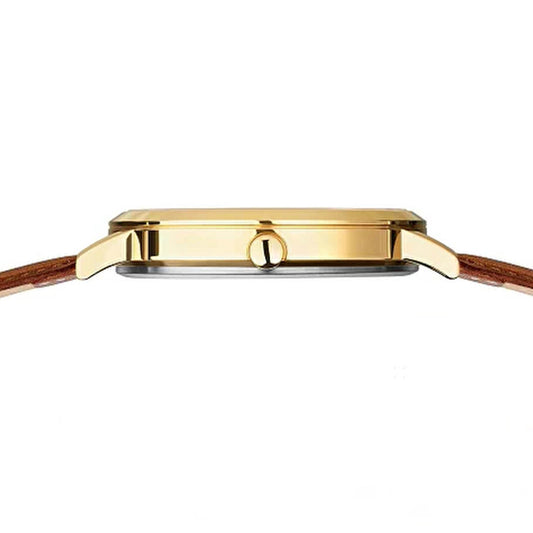 Bering Ladies Gold Tone Titanium Quartz Watch 18634-534