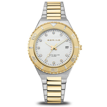 Bering Ladies Classic Two-Tone Quartz 100m Waterproof Watch 18936-710