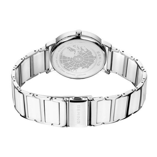 Bering Ladies White Ceramic Bracelet Quartz Watch 19535-754