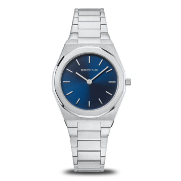 Bering Ladies Classic Blue Dial Quartz Watch 19632-707