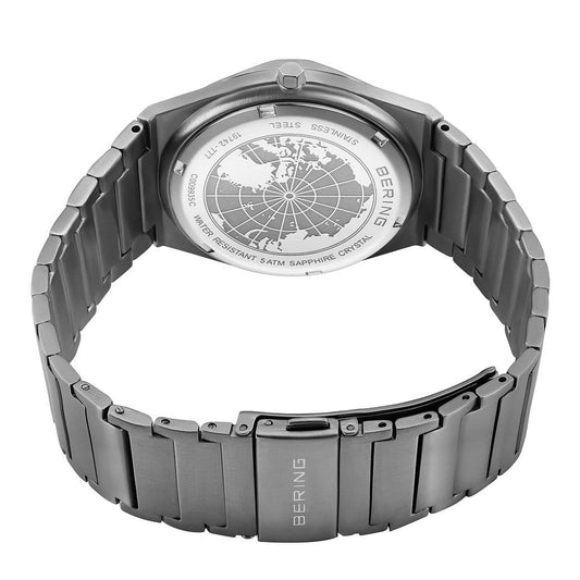 Bering Gents Classic Brushed Grey Case & Dial Quartz Watch 19742-777