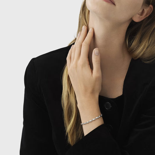 Georg Jensen Silver Reflect Small 21cm Bracelet