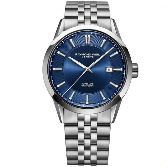 Raymond Weil Gents Freelancer Blue Dial 100m Water Resistant Automatic Watch 2731-ST-50001