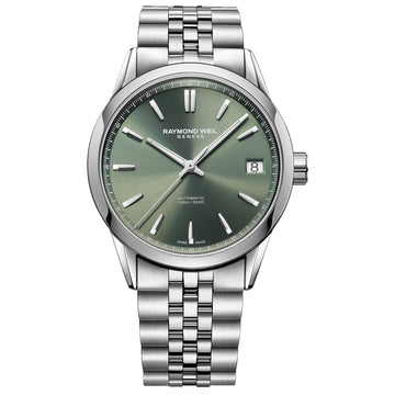 Raymond Weil Gents Freelancer Green Dial Automatic Watch 2741-ST-52001