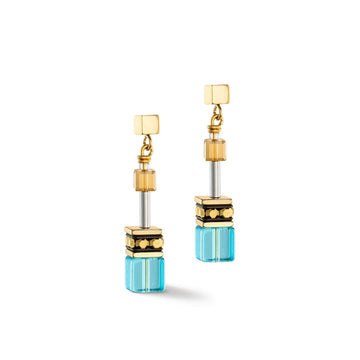 Coeur De Lion Turquoise - Gold Earrings